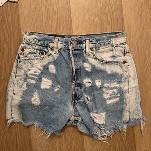 Distressed Denim Women Shorts vintage